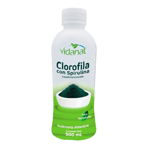 BEB CLOROFILA SPIRULINA 500ML VIDANAT