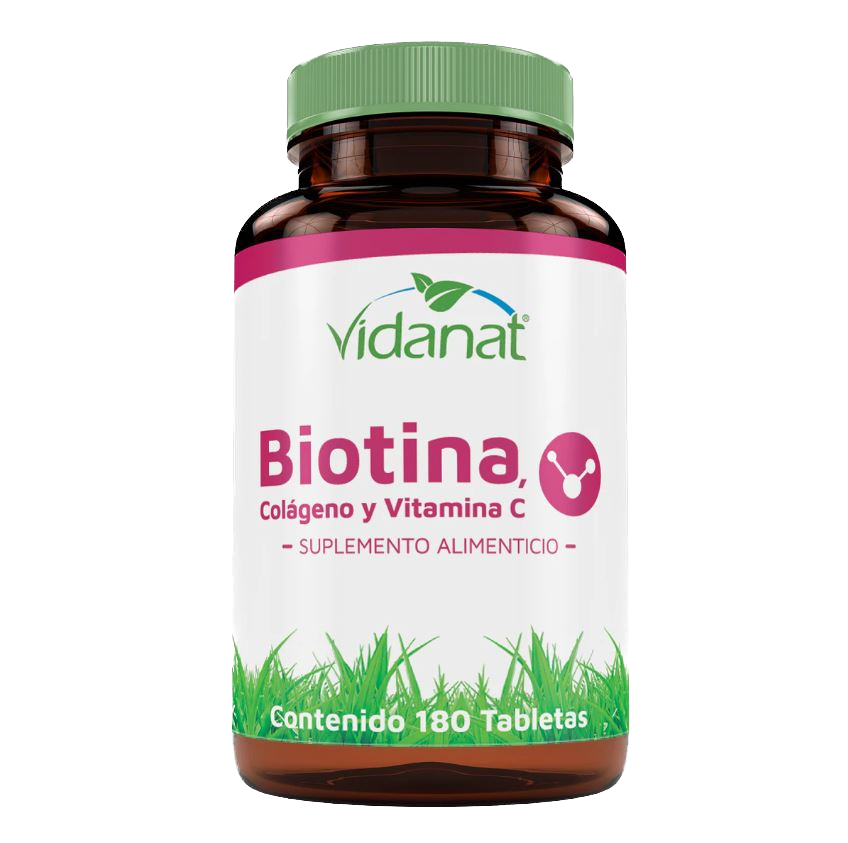 BIOTINA COLAGENO VIT C 180TAB VIDANAT