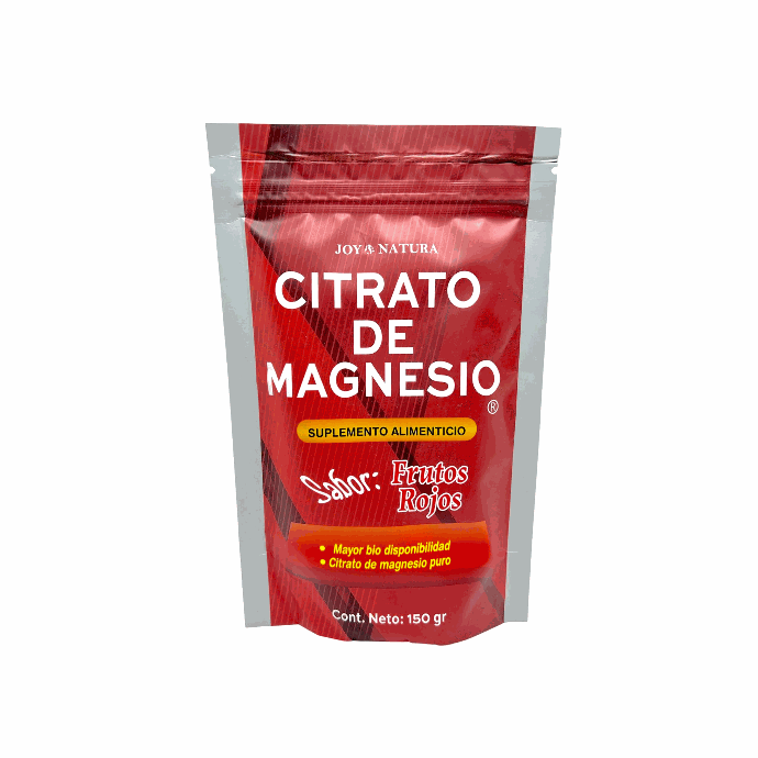 POLVO CITRATO MAGNESIO FRUTOS ROJOS 150GR JOY NAT