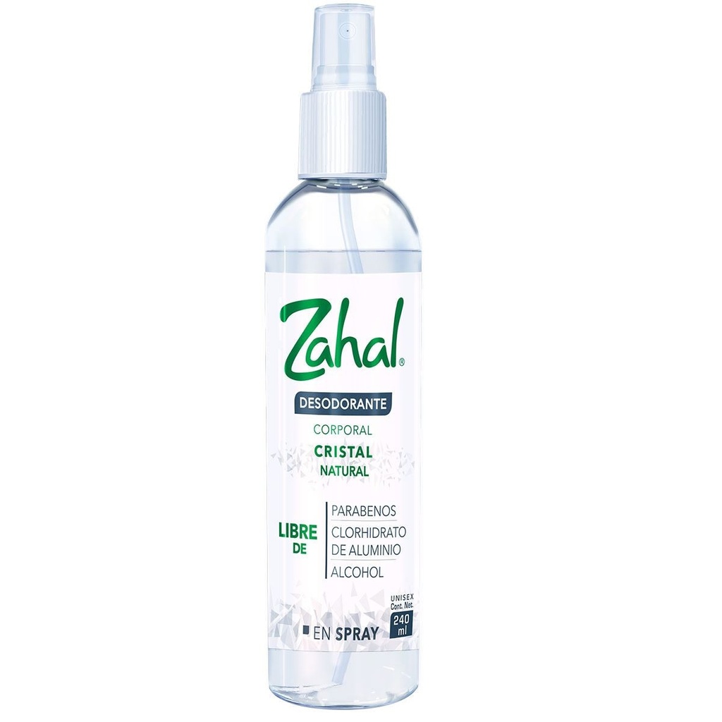 SPRAY DESOD CRISTAL 240ML ZAHAL