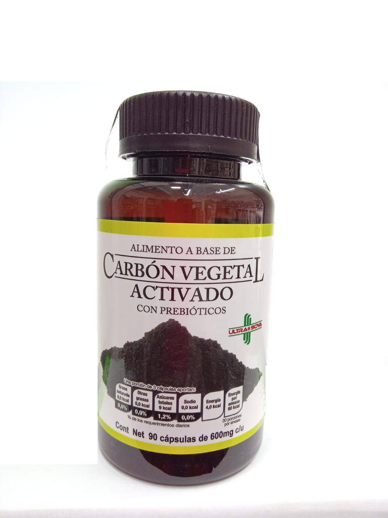 CARBON VEG ACTIV PREBIOTICOS 90CAP ULTRASOYA