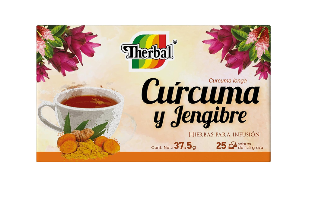 TE CURCUMA JENGIBRE 25SOB THERBAL