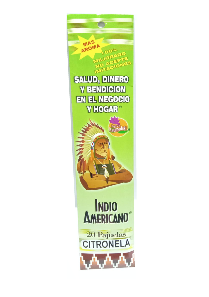 INCI CITRONELA 20PZA INDIO AMERICANO