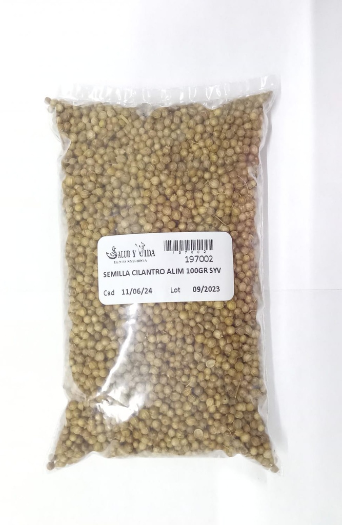 SEMILLA CILANTRO ALIM 100GR SYV