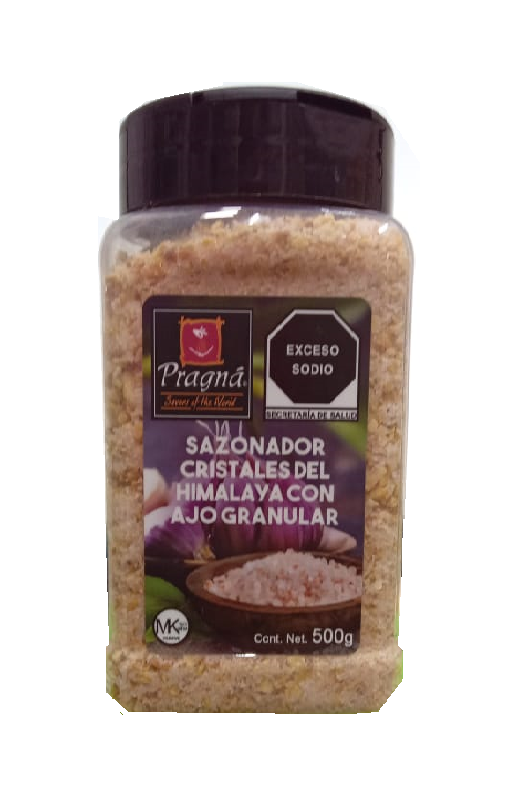 SAZONADOR CRISTALES HIMALAYA AJO GRANULAR 500GR PRAGNA