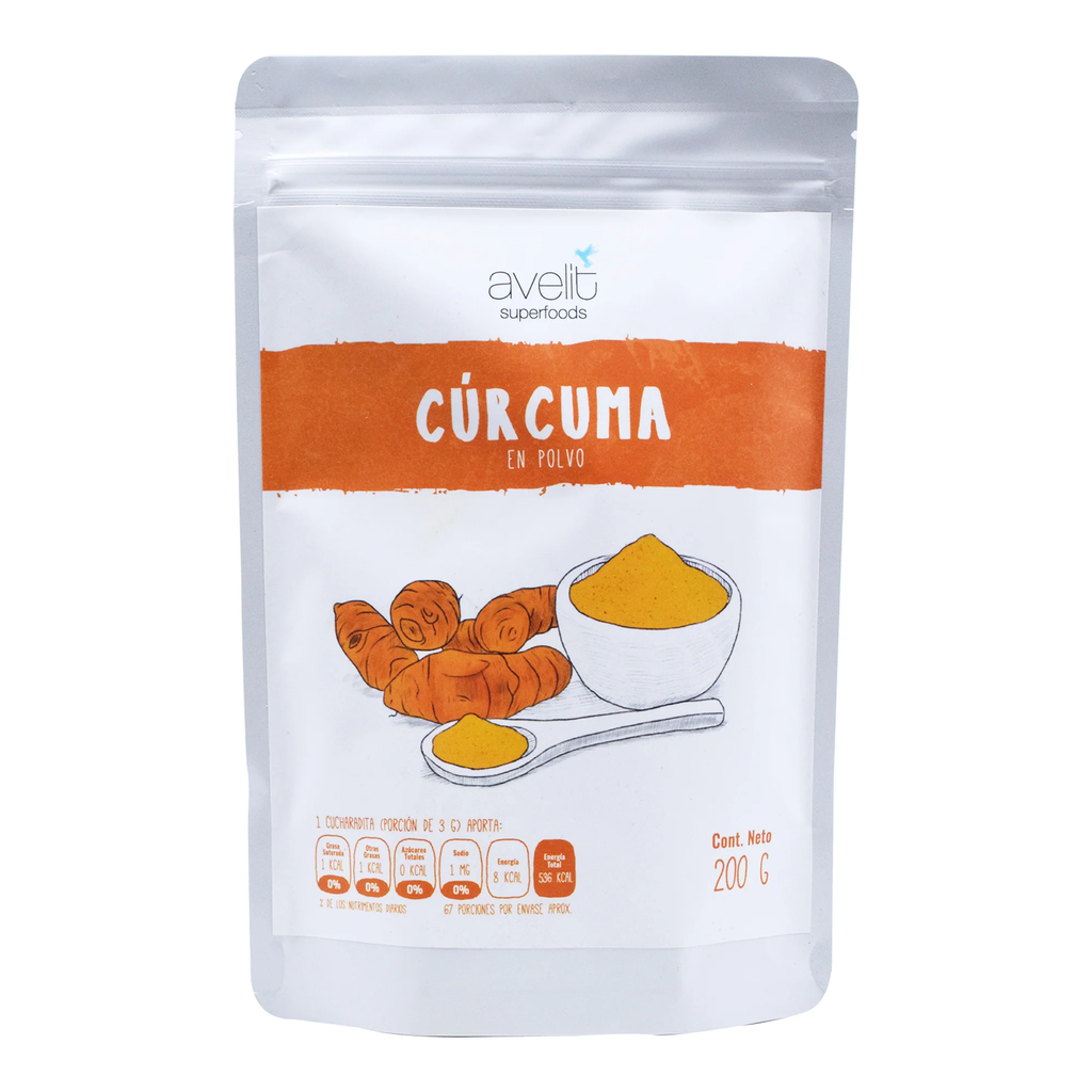 CURCUMA POLVO 200GR AVELIT SUPERFOODS