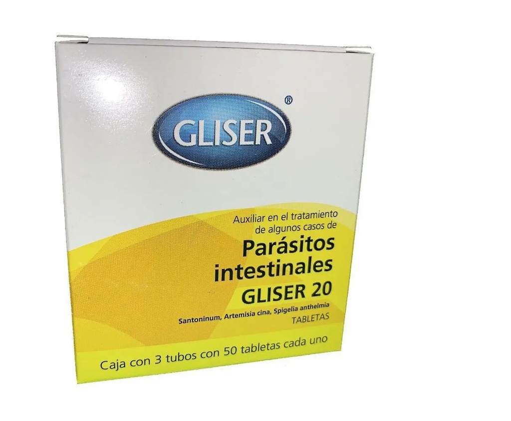 PARÁSITOS INSTESTINALES #20 150TAB GLISER