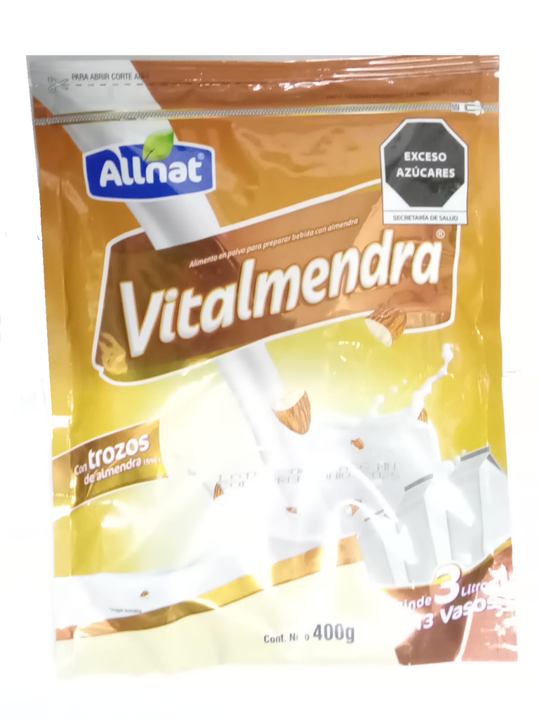 LECHE VITALMENDRA 400GR ALLNAT