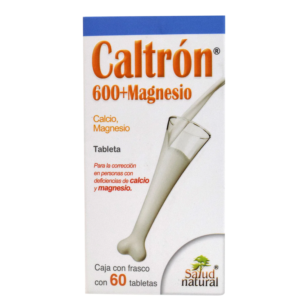 CALTRON 600+MAGNESIO 60TAB SALUD NATURAL