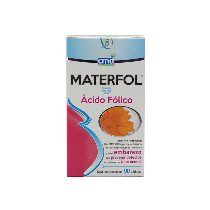 MATERFOL ACIDO FOLICO 90TAB CMD