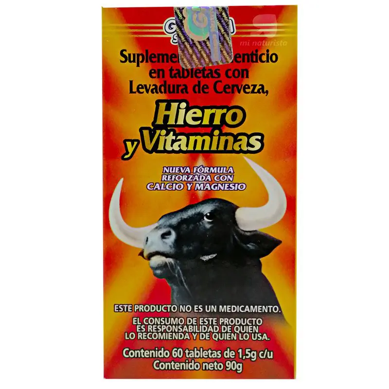HIERRO VITAMINADO 60TAB GN+VIDA