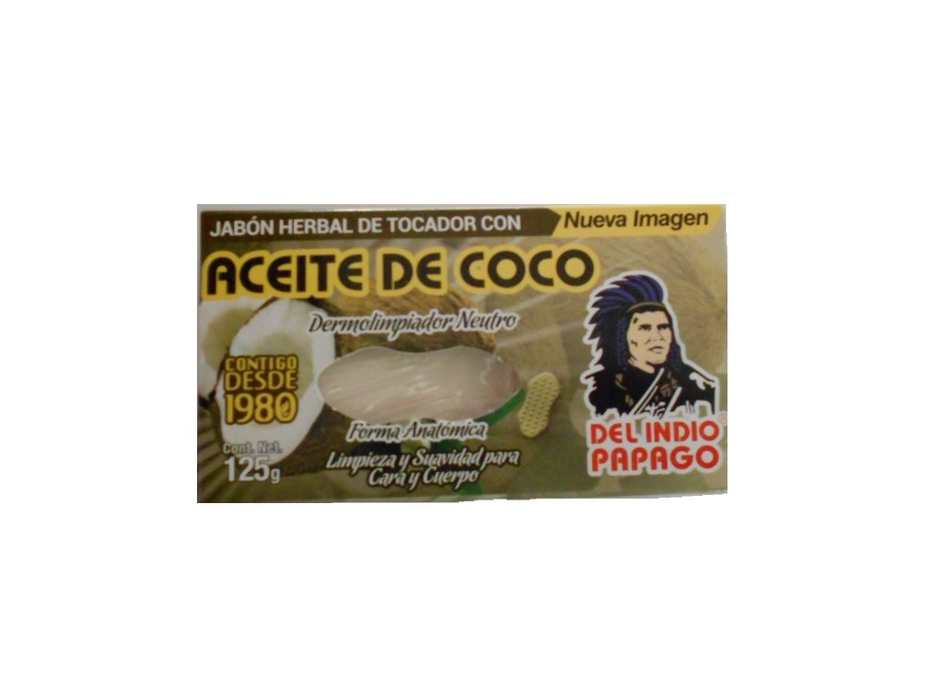 JAB COCO 125GR INDIO PAPAGO