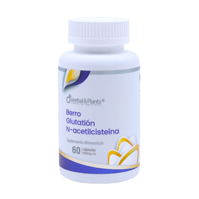 BERRO GLUTATION N-ACETILCISTENIA 60CAP HERBAL & PLANTS