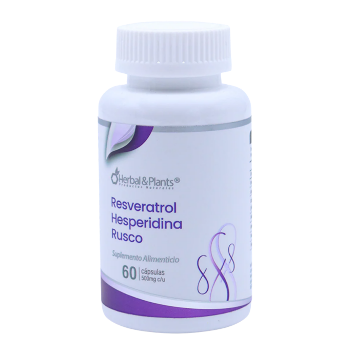 RESVERATROL HESPERIDINA RUSCO 60CAP HERBAL & PLANTS