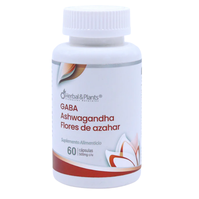 GABA ASHWANGNDHA FLORES AZAHAR 60CAP HERBAL & PLANTS