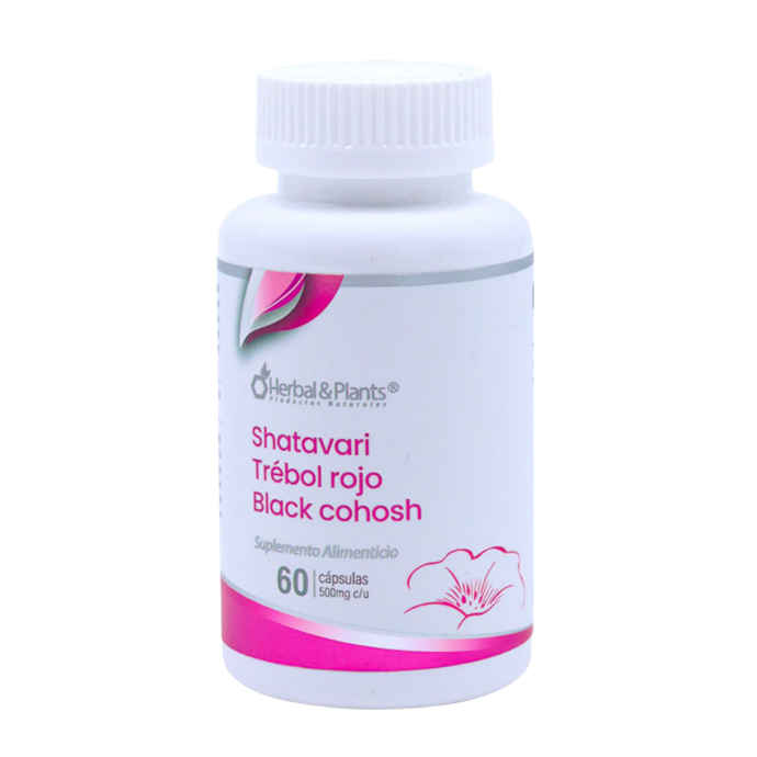SHATAVARI TREBOL ROJO BLACK COHOSH 60CAP HERBAL & PLANTS