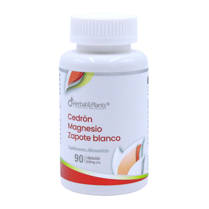 CEDRON MAGNESIO ZAPOTE BLANCO 60CAP HERBAL & PLANTS