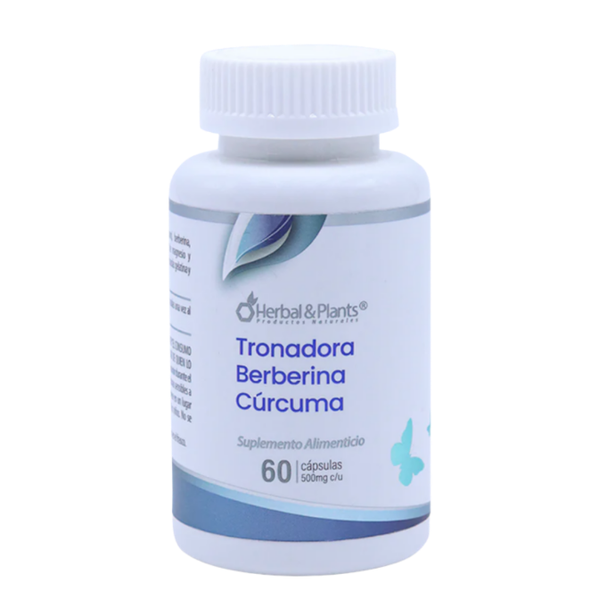TRONADORA BERBERINA CÚRCUMA 60CAP HERBAL & PLANTS