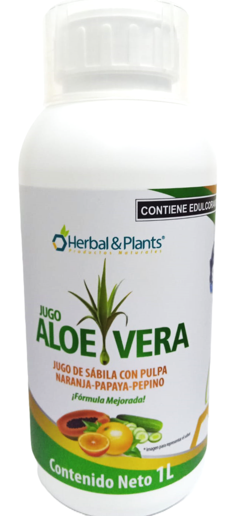 JUGO ALOE VERA FRUTAL 1LT HERBAL & PLANTS