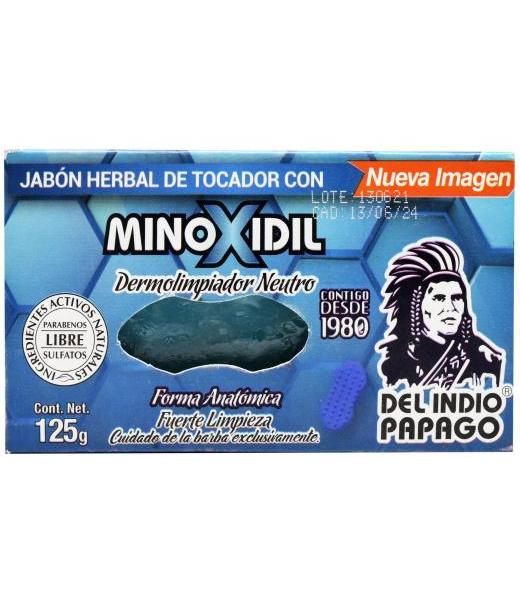 JAB MINOXIDIL 125GR INDIO PAPAGO