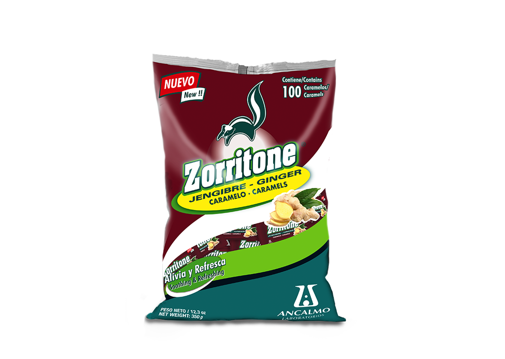 CARAMELO ZORRITONE JENGIBRE 15PZA ANCALMO