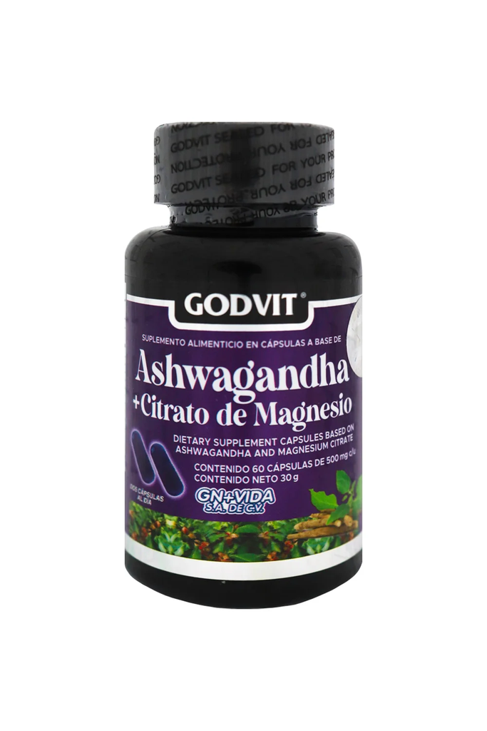 ASHWAGANDHA CITRATO MAGNESIO 60CAP GODVIT