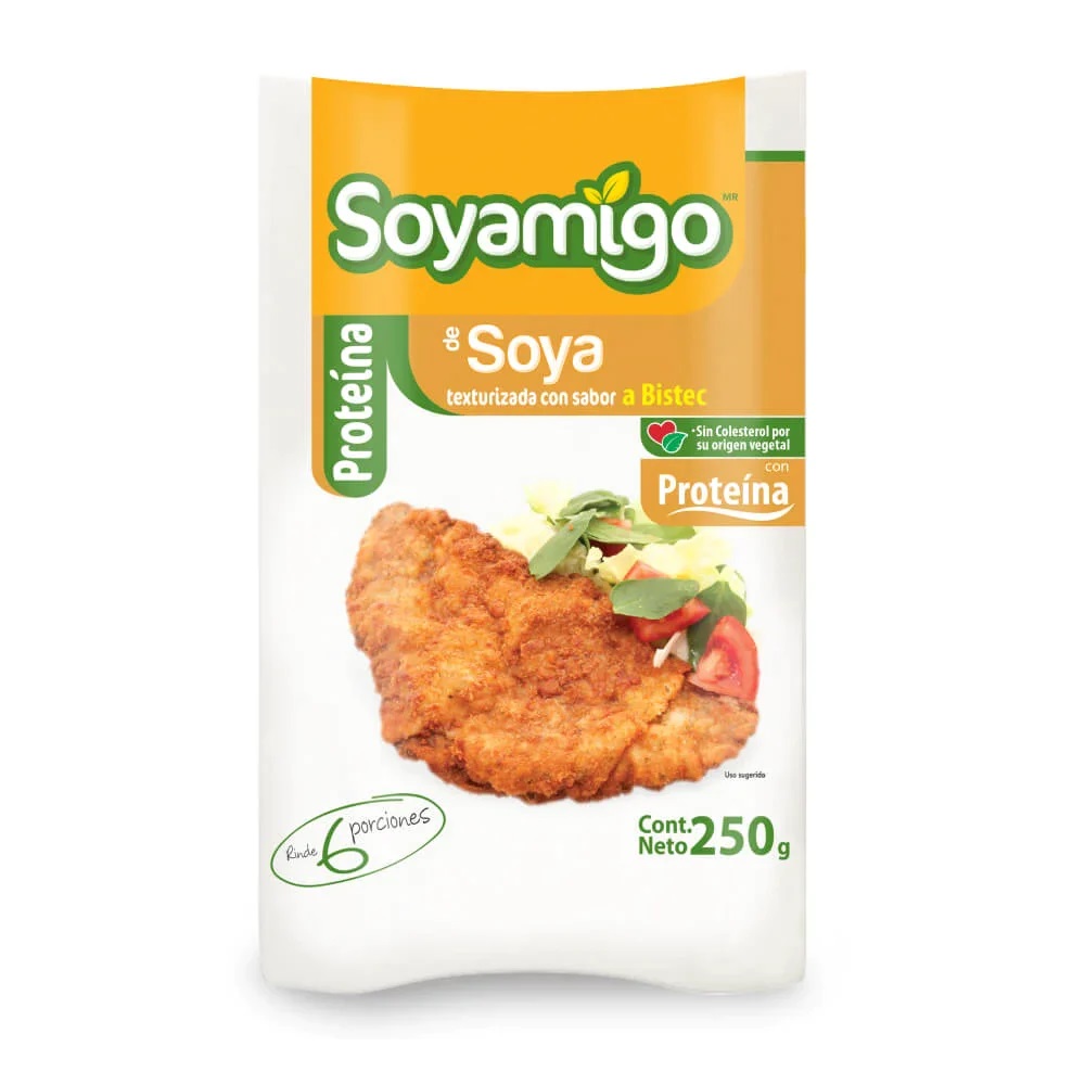"BV" SOYA BISTEC MILANESA 250GR SOYAMIGO