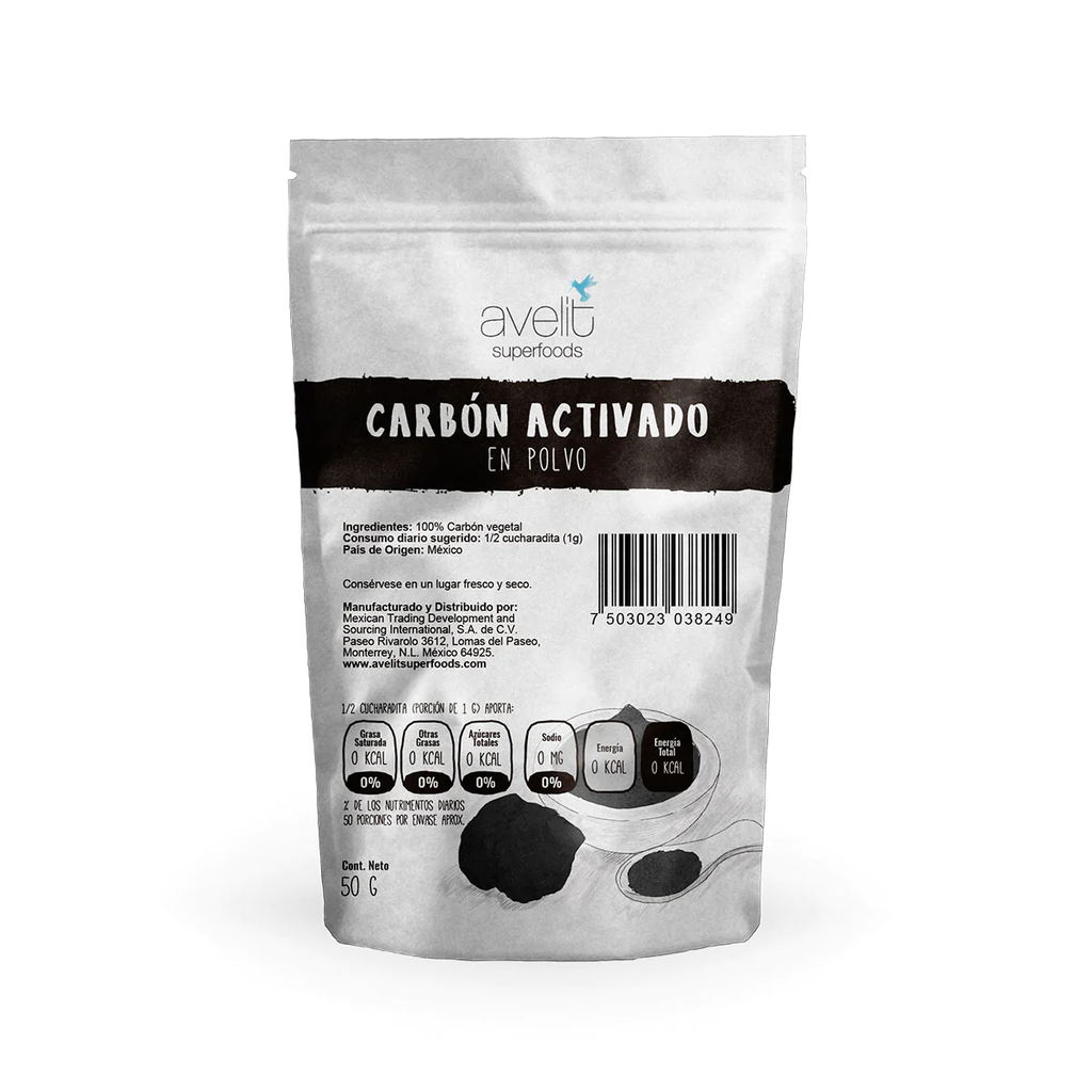 "BV" CARBON ACTIVADO 50G AVELIT SUPERFOODS