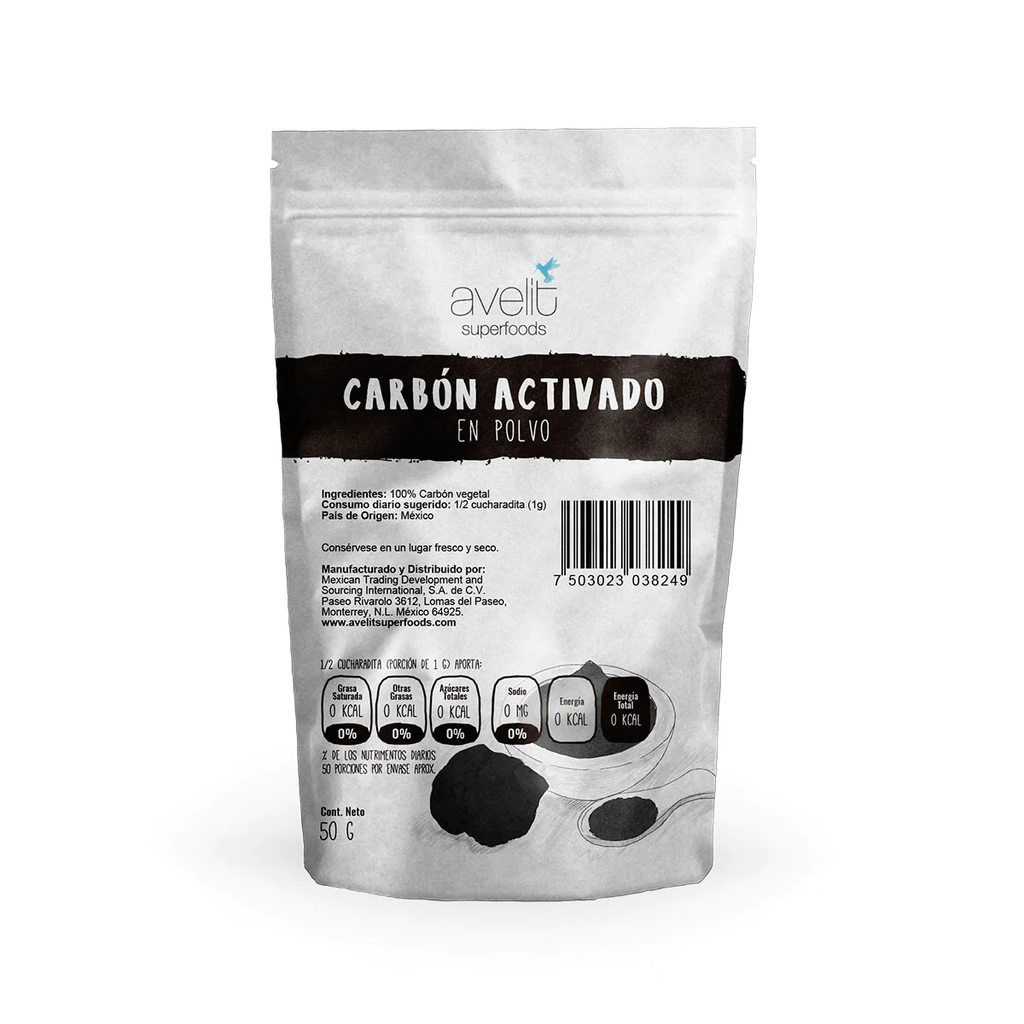 CARBON ACTIVADO 50G AVELIT SUPERFOODS