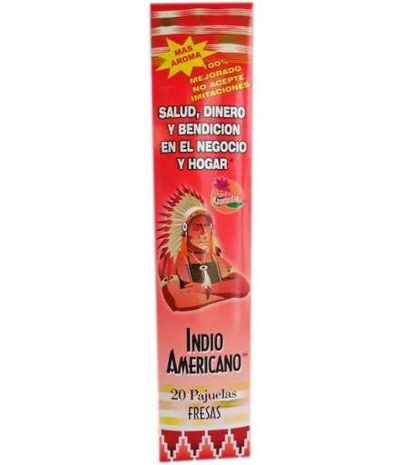 INCI FRESA 20PZA INDIO AMERICANO