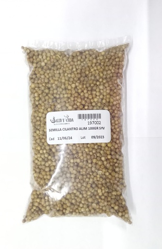 SEMILLA CILANTRO ALIM 100GR SYV