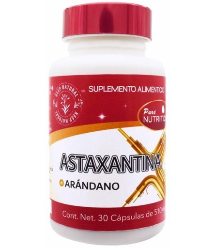 ASTAXANTINA ARANDANO 30CAP PURE NUTRITION