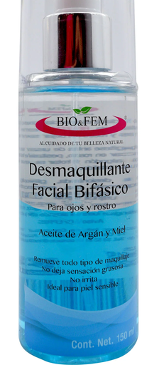 "BV" LOCION DESMAQUILLANTE BIFASICO 150ML BIO&FEM