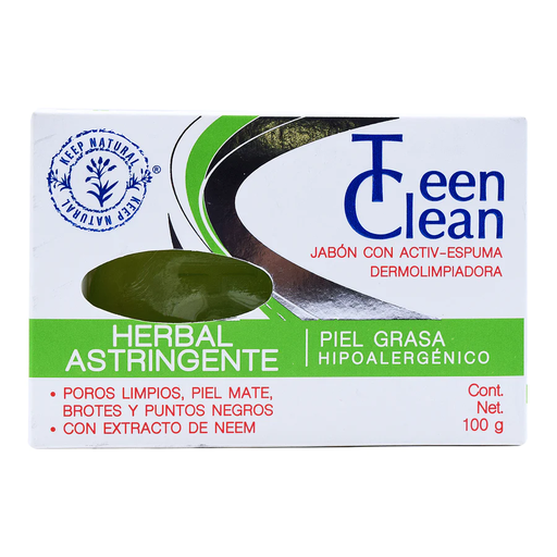 JAB ESPONJA HERBAL ASTRIGENTE 100GR TEEN CLEAN