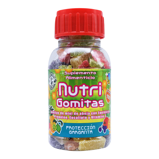 GOMITAS NUTRI/GOMITAS PROTE GARGANTA 210GR BIOSER