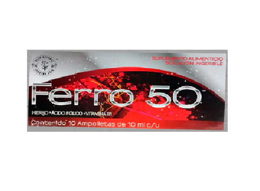 AMP FERRO 50 10PZA KEEP NAT