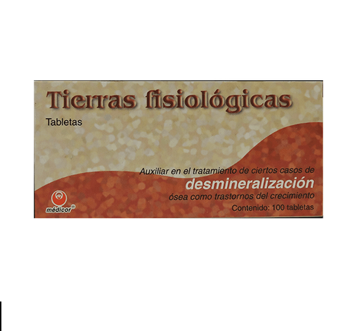 "BV" TIERRAS FISIOLOGICAS 100TAB MEDICOR