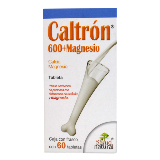 CALTRON 600+MAGNESIO 60TAB SALUD NATURAL