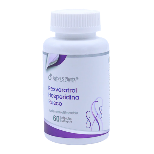 RESVERATROL HESPERIDINA RUSCO 60CAP HERBAL & PLANTS