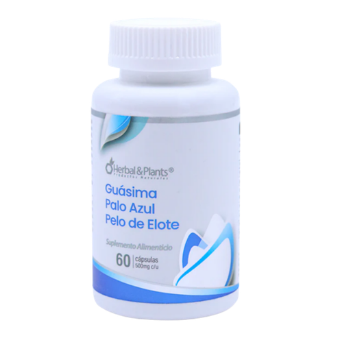 GUASIMA PALO AZUL PELO ELOTE 60CAP HERBAL & PLANTS