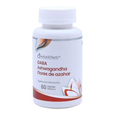 GABA ASHWANGNDHA FLORES AZAHAR 60CAP HERBAL & PLANTS