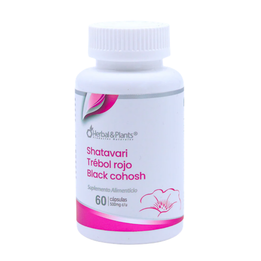 SHATAVARI TREBOL ROJO BLACK COHOSH 60CAP HERBAL & PLANTS