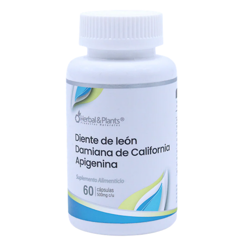 DIENTE LEÓN DAMIANA CALIFORNA APIGENINA 60CAP HERBAL & PLANTS