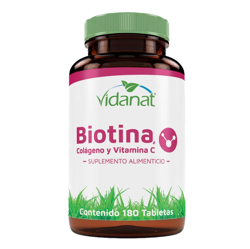 BIOTINA COLAGENO VIT C 180TAB VIDANAT