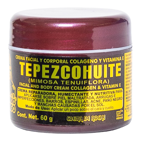 CREMA COLAGENO VIT E TEPEZCOHUITE 60GR INDIO PAPAGO