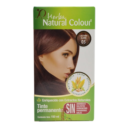 TINTE CASTAÑO CLARO #03 150ML NATURAL COLOUR