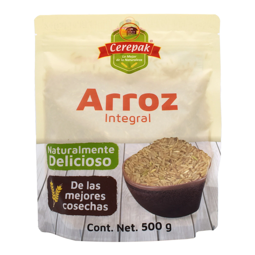 ARROZ INTEGRAL 500G CEREPAK