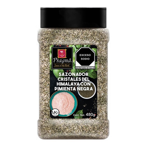 SAZONADOR CRISTALES HIMALAYA PIMIENTA NEGRA 480 ML PRAGNA