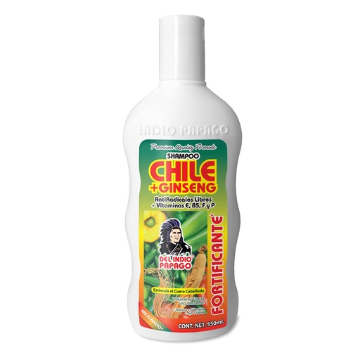 SH CHILE GINSENG 550ML INDIO PAPAGO