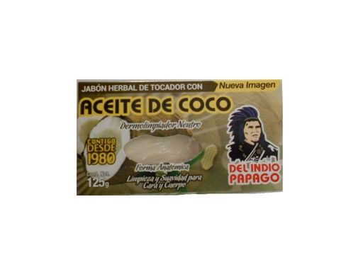 JAB AC COCO 125GR INDIO PAPAGO
